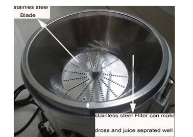 OEM ODM Çay 2800r / dak için Ticari Meyve Suyu Sıkacağı / Santrifüjlü Meyve Suyu Makinesi