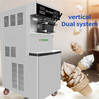 Mağazalar Dondurulmuş Yoğurtlu Dondurma Makinesi 3 Lezzet Anında Yumuşak Servis Gelato Makinesi