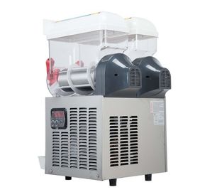 İki Kase Ice Slush Makinesi Smoothie Makinesi, Soğutucu Sistemli