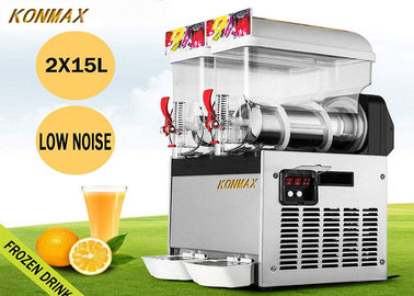 15L X 2 Tankı 110 V 700 W Restoran Süpermarket Için Dondurulmuş Içecek Makinesi Margarita Makinesi