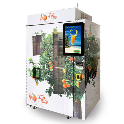 Alışveriş Merkezi Otomatik Taze Portakal Suyu Vending Machine Coin Nakit Ödeme